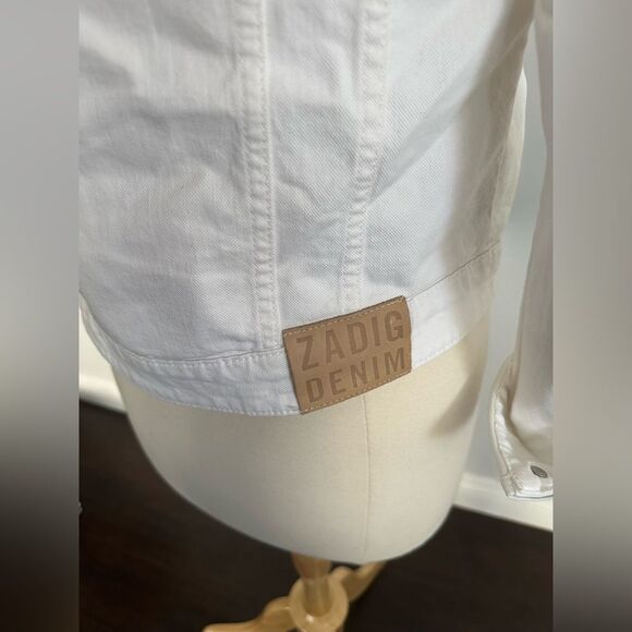 Zadig & Voltaire White Denim Jacket - Picture 2 of 12